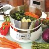 Kitchen & Entertaining Euro-Cuisine, Inc | 2-Tier Stainless Steel Electric Food Steamer