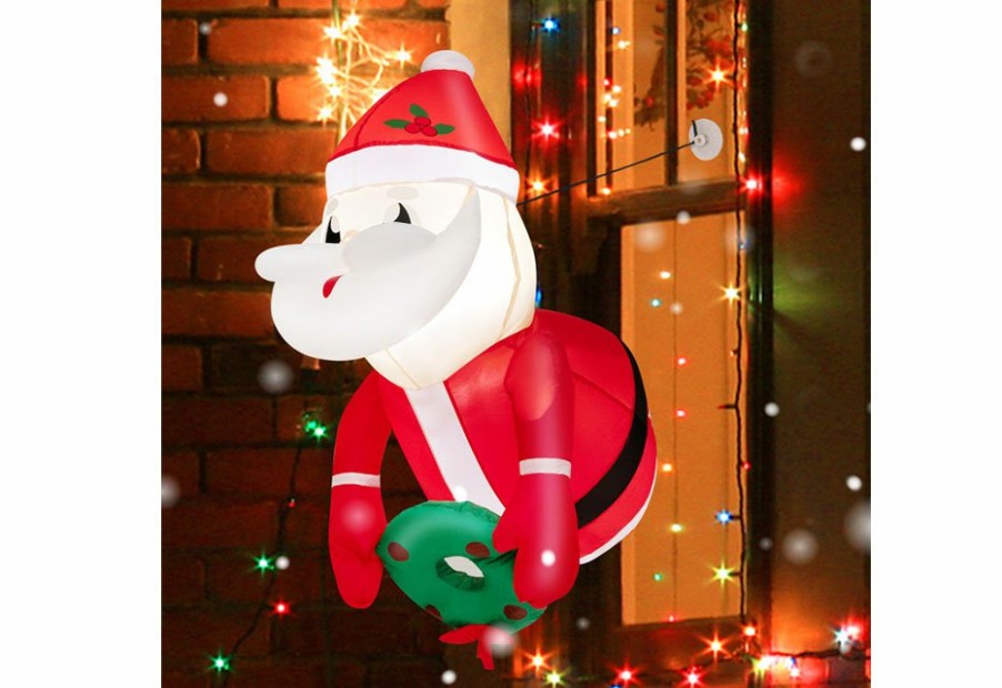 Home GoPlus (Costway) | 3-Ft. Inflatable Santa Claus With Suction Cups