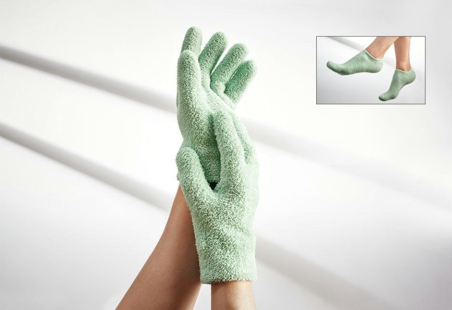 Personal Care Sharper Image | Moisturizing Glove And Bootie Set By Sharper Image