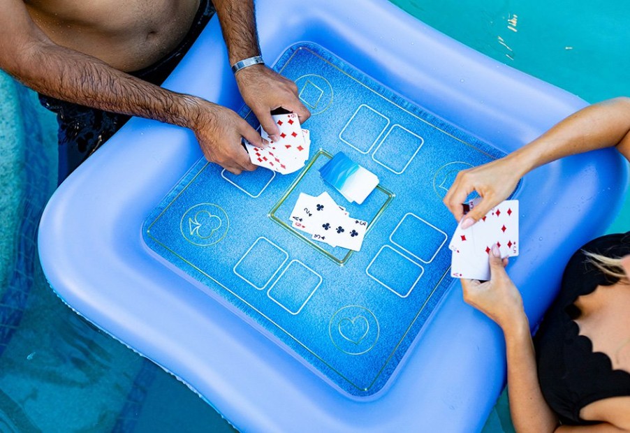 Outdoor Living B & D Group | Inflatable Floating Game Table And Waterproof Cards