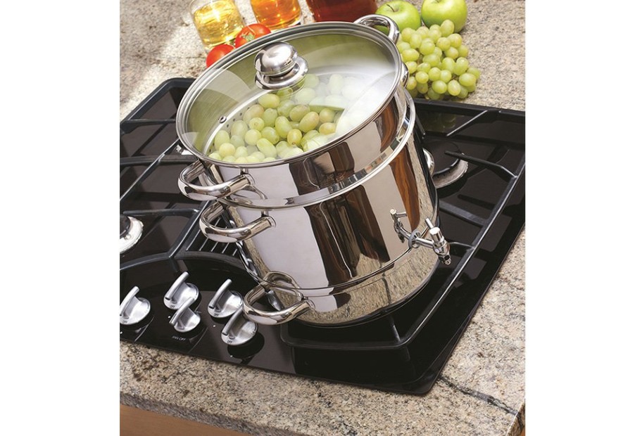 Kitchen & Entertaining Euro-Cuisine, Inc | Stainless Steel Stove Top Steam Juicer