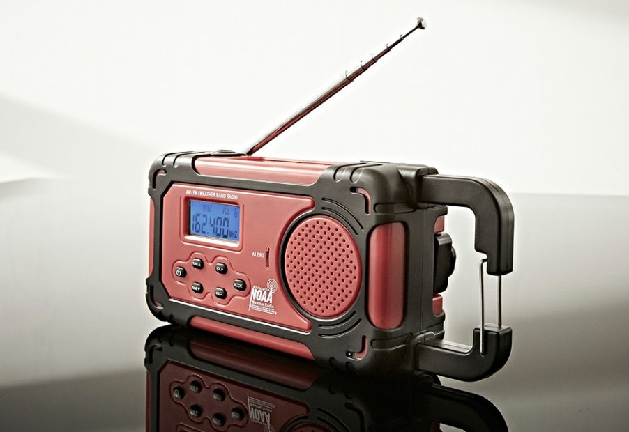 Gadgets Sharper Image | Emergency Solar Hand Crank Radio By Sharper Image