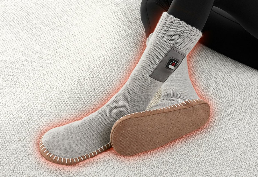 Heated Apparel Sharper Image | Heated Slipper Socks By Sharper Image