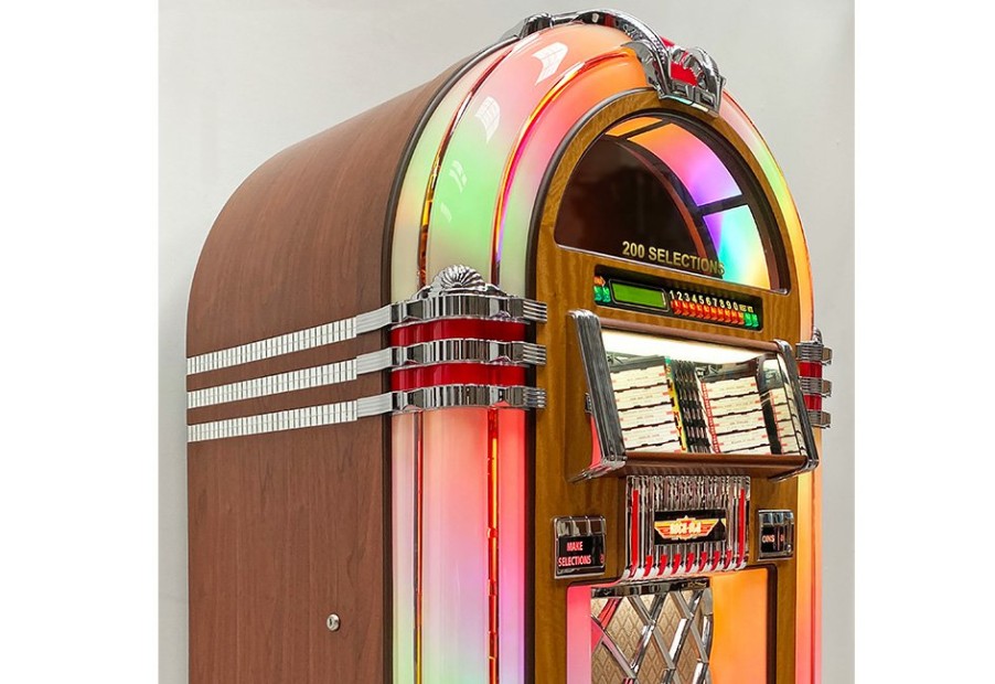 Man Cave ROCK-OLA MANUFACTURING, LLC | Rock-Ola Bubbler Vinyl Jukebox