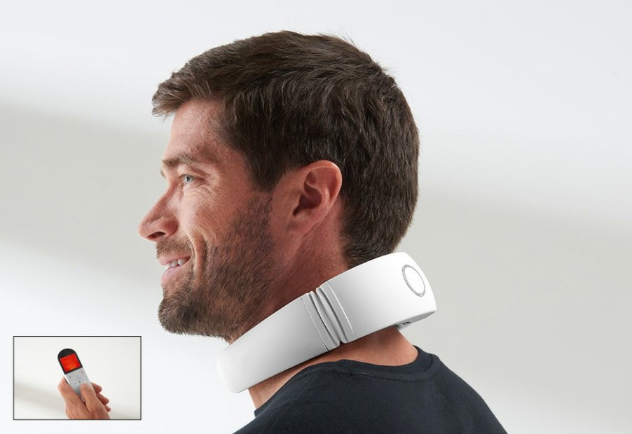 Corporate Gifts Sharper Image | 3-In-1 Heated Neck Therapy With Remote By Sharper Image