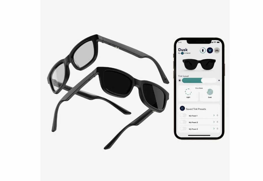 Outdoor Living VLC Distribution Co. | App-Enabled Tint Changing Smart Sunglasses With Audio