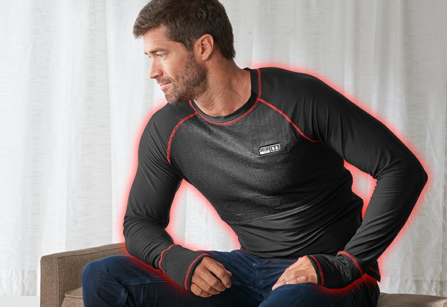 Heated Apparel Sharper Image | Heated Shirt Base Layer By Sharper Image