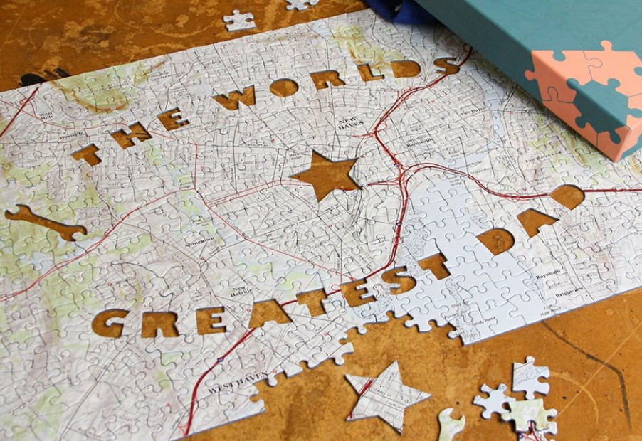 Personalized Gifts Map Marketing Ltd | Worlds Greatest Dad Puzzle