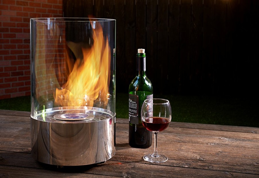 Corporate Gifts Sharper Image | Tabletop Round Fireplace By Sharper Image