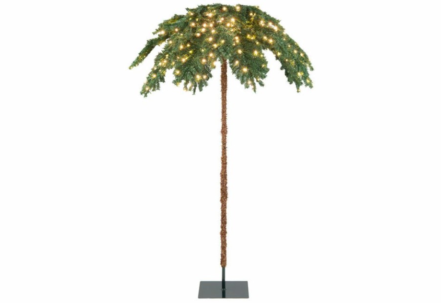 Home GoPlus (Costway) | 6-Ft. Pre-Lit Christmas Palm Tree