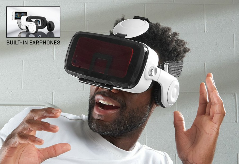 Man Cave Sharper Image | Bluetooth Vr Headset With Earphones By Sharper Image