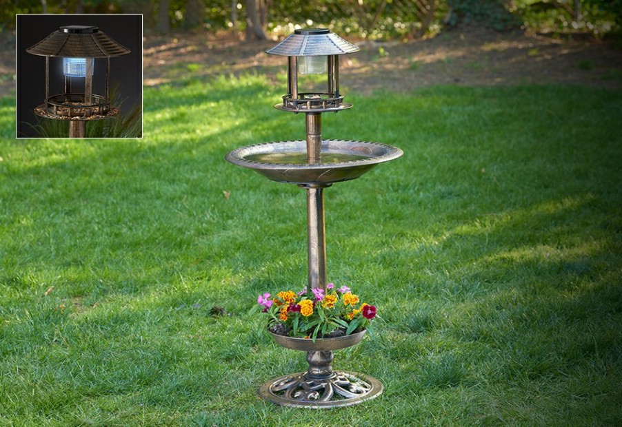 Outdoor Living Jobar International Inc. | Solar Powered Bird Bath