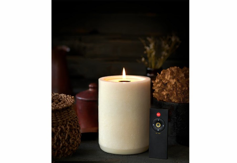 Home LuDela, PBC | Remote Controlled Real Flame Candle