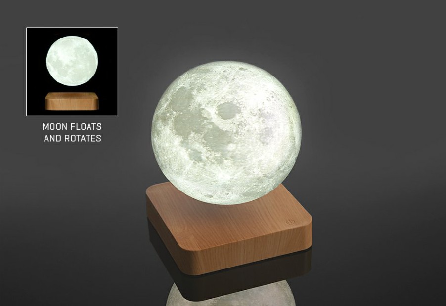 Man Cave Sharper Image | Levitating Moon Lamp By Sharper Image