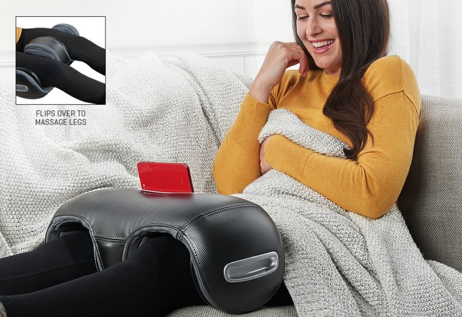 Personal Care Qualimax Marketing Inc | Deluxe Knee And Leg Massager With Heat