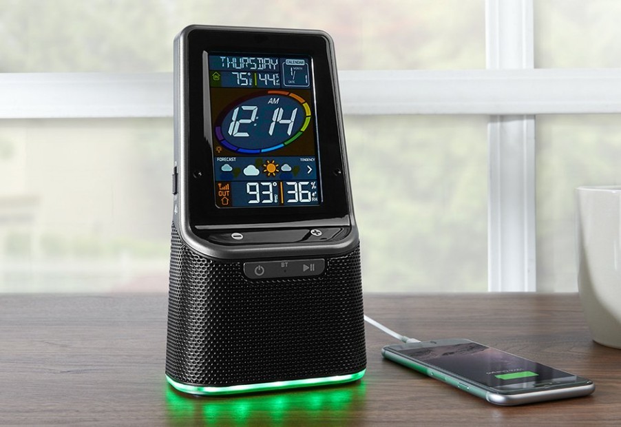 Gadgets LaCrosse Technology, Ltd. | Wireless Color Weather Station With Bluetooth Speaker