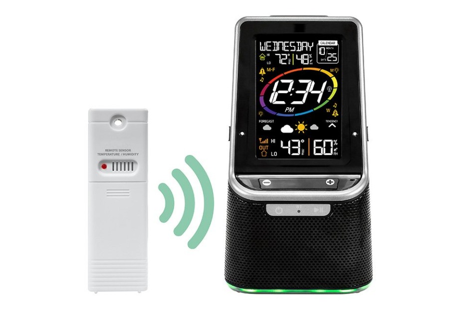 Gadgets LaCrosse Technology, Ltd. | Wireless Color Weather Station With Bluetooth Speaker