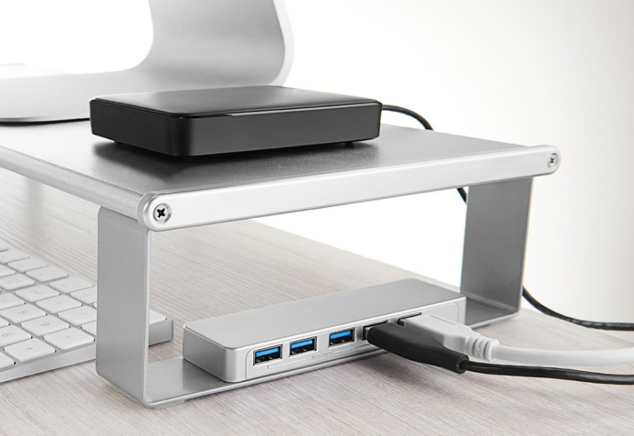 Corporate Gifts Action Products Worldwide | Monitor Stand With Usb Hub