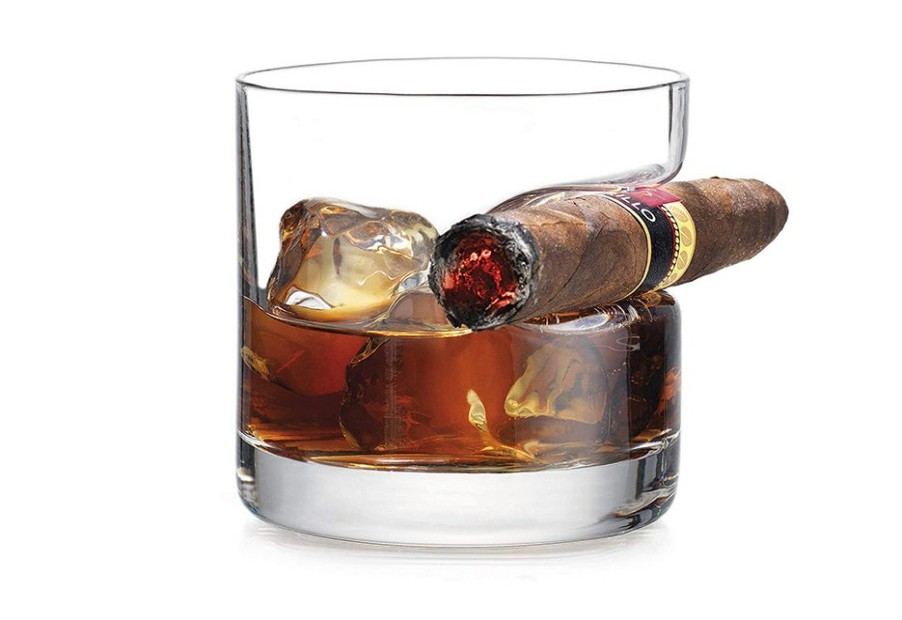 Man Cave Odash Inc. | Cigar Holding Whiskey Glass