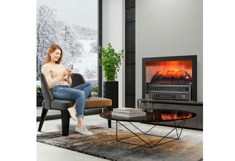 Home GoPlus (Costway) | Electric Fireplace Log Set Heater