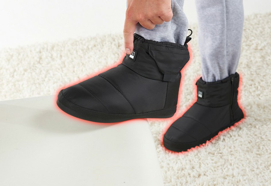 Heated Apparel Sharper Image | Heated Indoor/Outdoor Slippers By Sharper Image