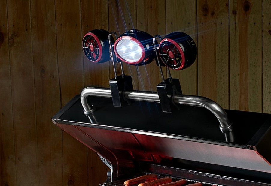 Kitchen & Entertaining Sharper Image | Bbq Grill Light And Fan By Sharper Image