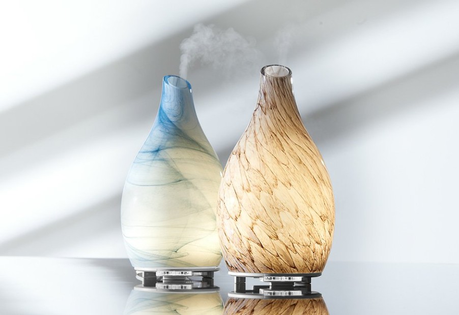 Corporate Gifts Sharper Image | Blasted Glass Ultrasonic Aromatherapy Diffuser By Sharper Image