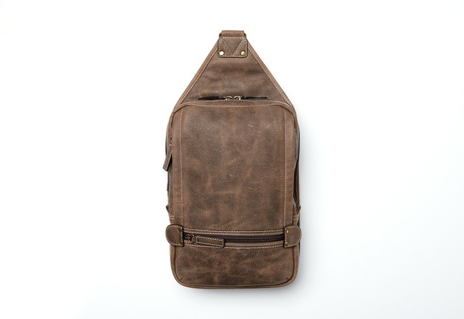 Travel & Auto Kingport Industries, LLC | Buffalo Leather Sling Backpack