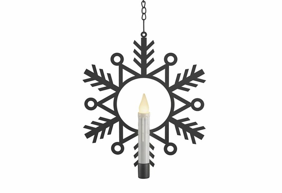 Home Xodus Innovations | Flameless Hanging Snowflake Candles (Set Of 4)