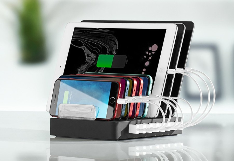 Gadgets Sharper Image | 8 Device Quick Charging Station By Sharper Image