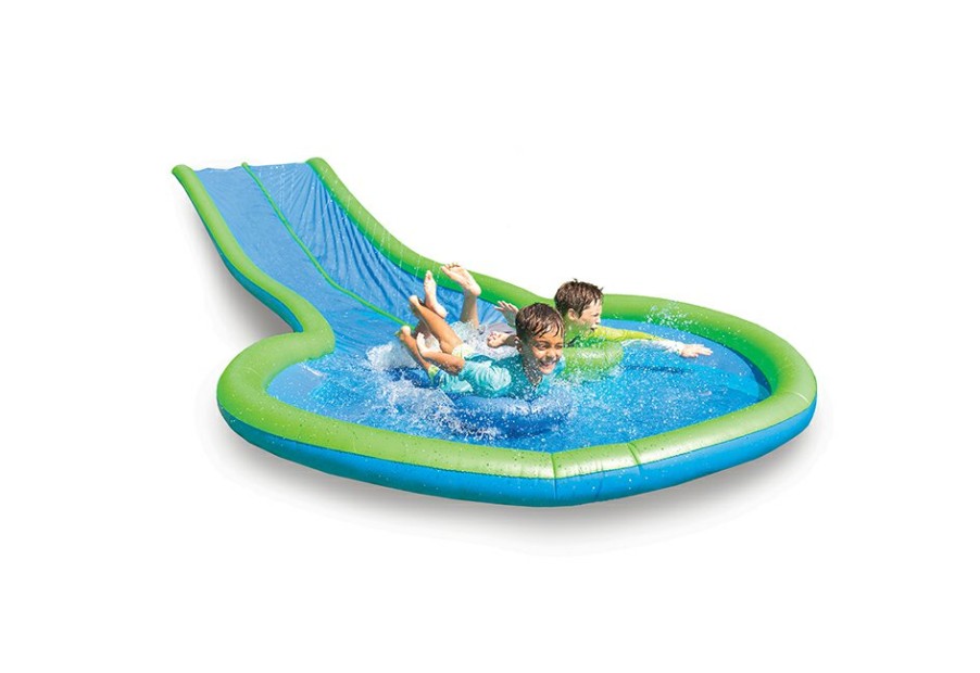 Toys & Games Children's Group LLC dba Hearthsong Wholesale | 25-Ft. Double Lane Water Slide With Sprinkler