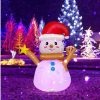 Home GoPlus (Costway) | 4-Ft. Inflatable Snowman With Rotating Led Lights