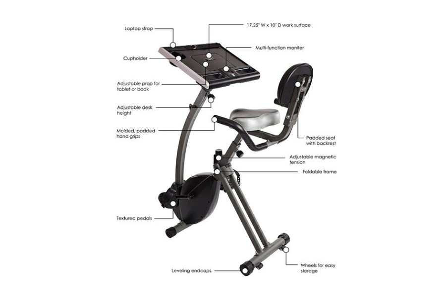 Fitness Stamina Products | Exercise Bike Workstation