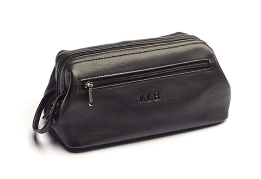 Personalized Gifts Emporium Leather Co., Inc | Widemouth Toiletry Bag