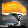 Man Cave Sharper Image | Bonsai Bluetooth Speaker Lamp With Wireless Charging Pad By Sharper Image