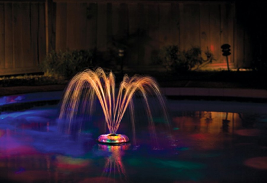 Outdoor Living Great American Merchandise & Events | Rechargeable Pool Fountain With Light Show